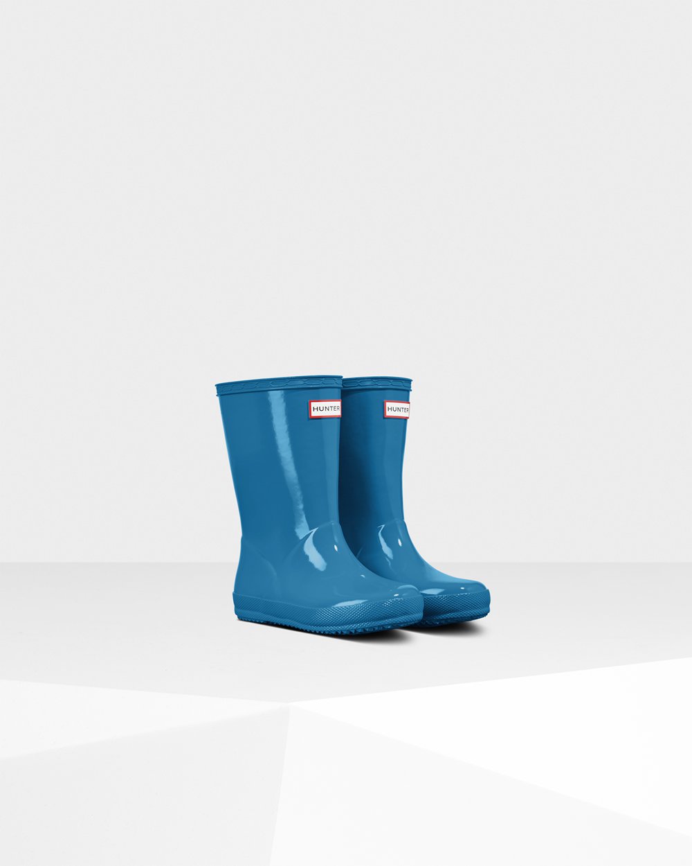 Kids Hunter Original First Classic Gloss | Rain Boots Blue | NZ-56379-IOSL